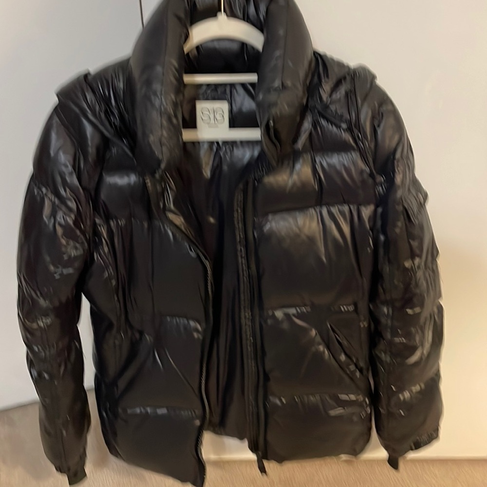 Black Sam13 Puffer Jacket Size Small